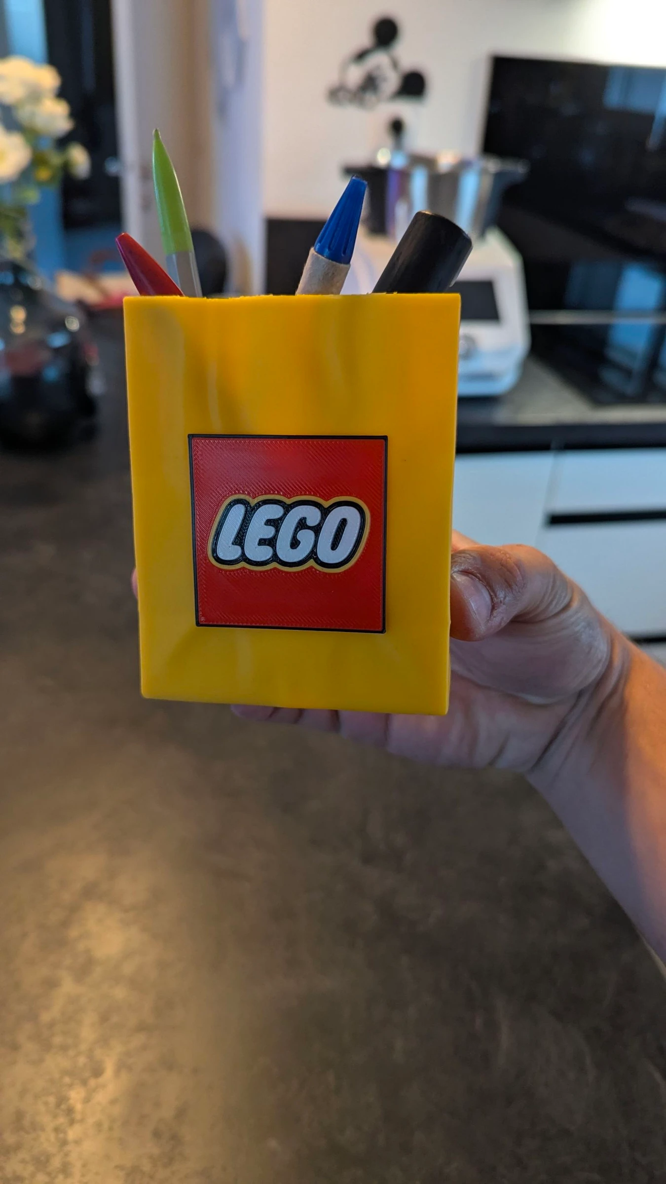 Bote para lápices estilo Lego – photo 3